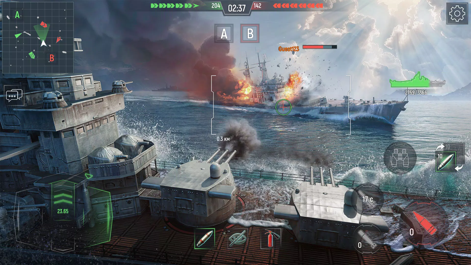 Force of Warships ภาพหน้าจอ 0