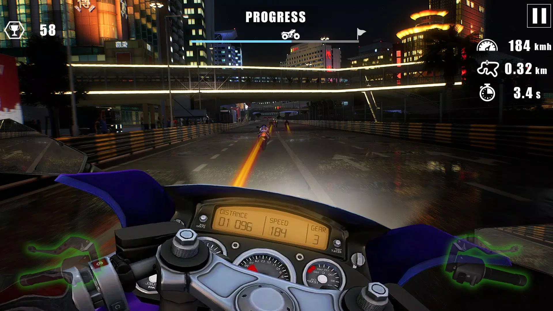 Moto Bike Race : Driving Car Schermafbeelding 1