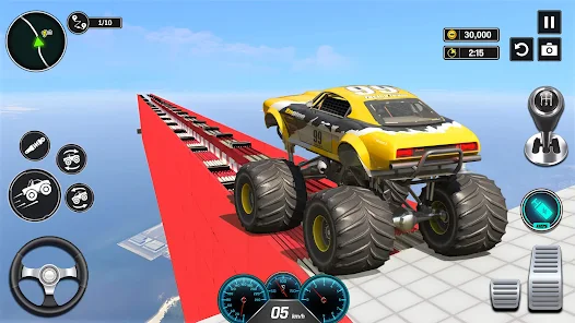 Schermata Monster Truck Mega Ramp - Extreme Stunts GT Racing 2