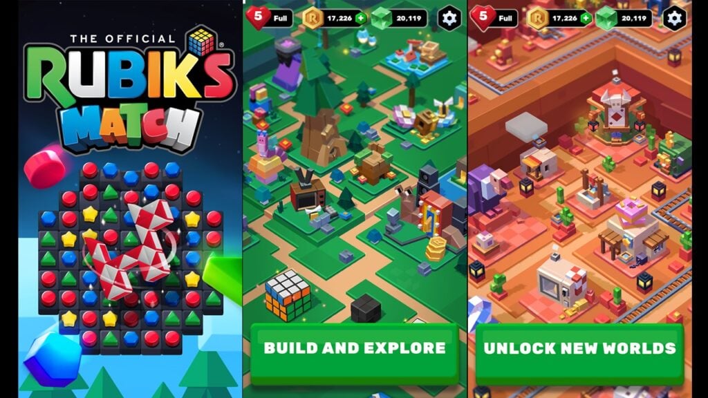 Rubik's Match 3 ist ein digitales Zauberwürfelspiel mit dem gewissen Etwas!