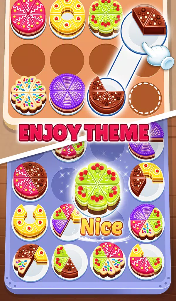 Cake Sort 3d - Match and Merge Captura de tela 1