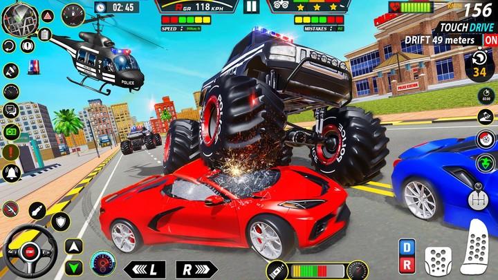 Police Monster Truck Car Games應用截圖第1張
