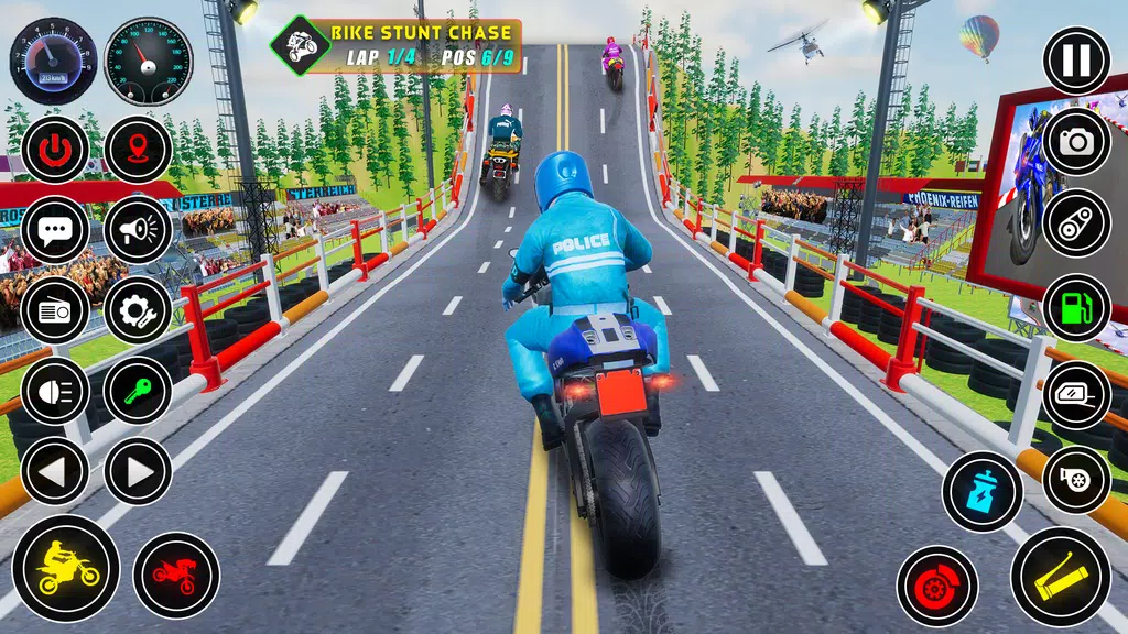 Police bike Stunt Bike Racing স্ক্রিনশট 0