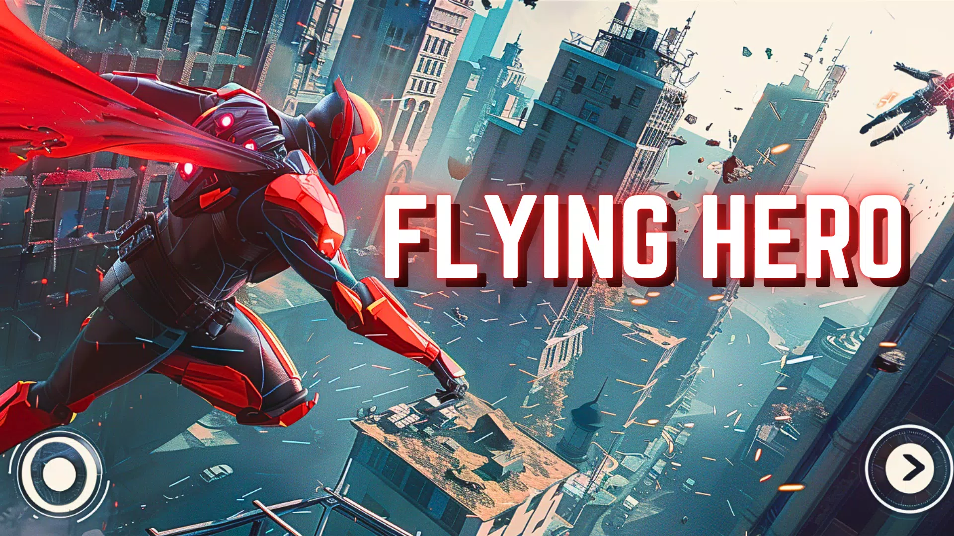 Flying hero man iron hero suit Скриншот 0