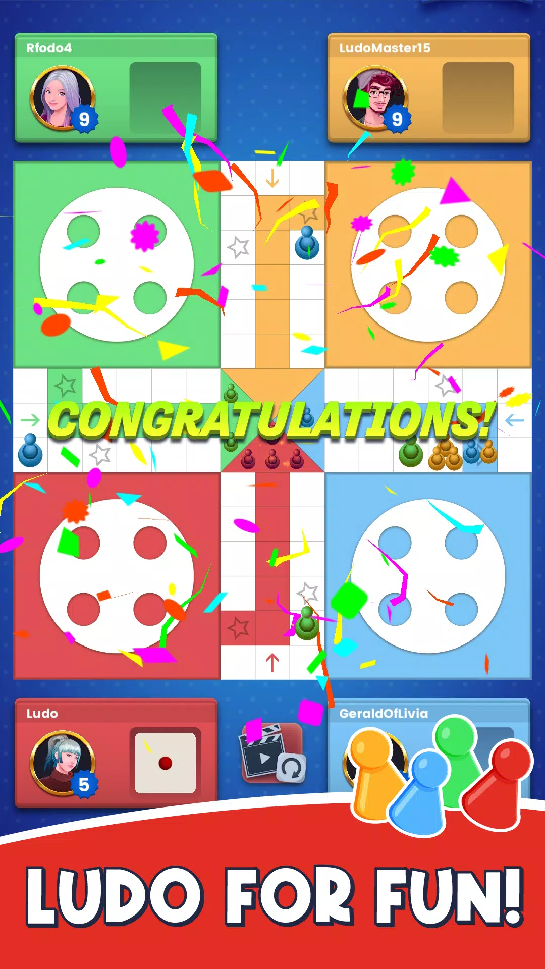 Ludo - Offline Board Game Скриншот 1