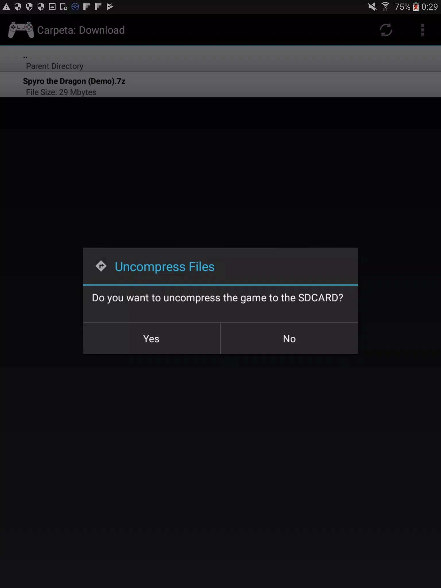 ePSXe sevenzip Plugin Tangkapan skrin 0