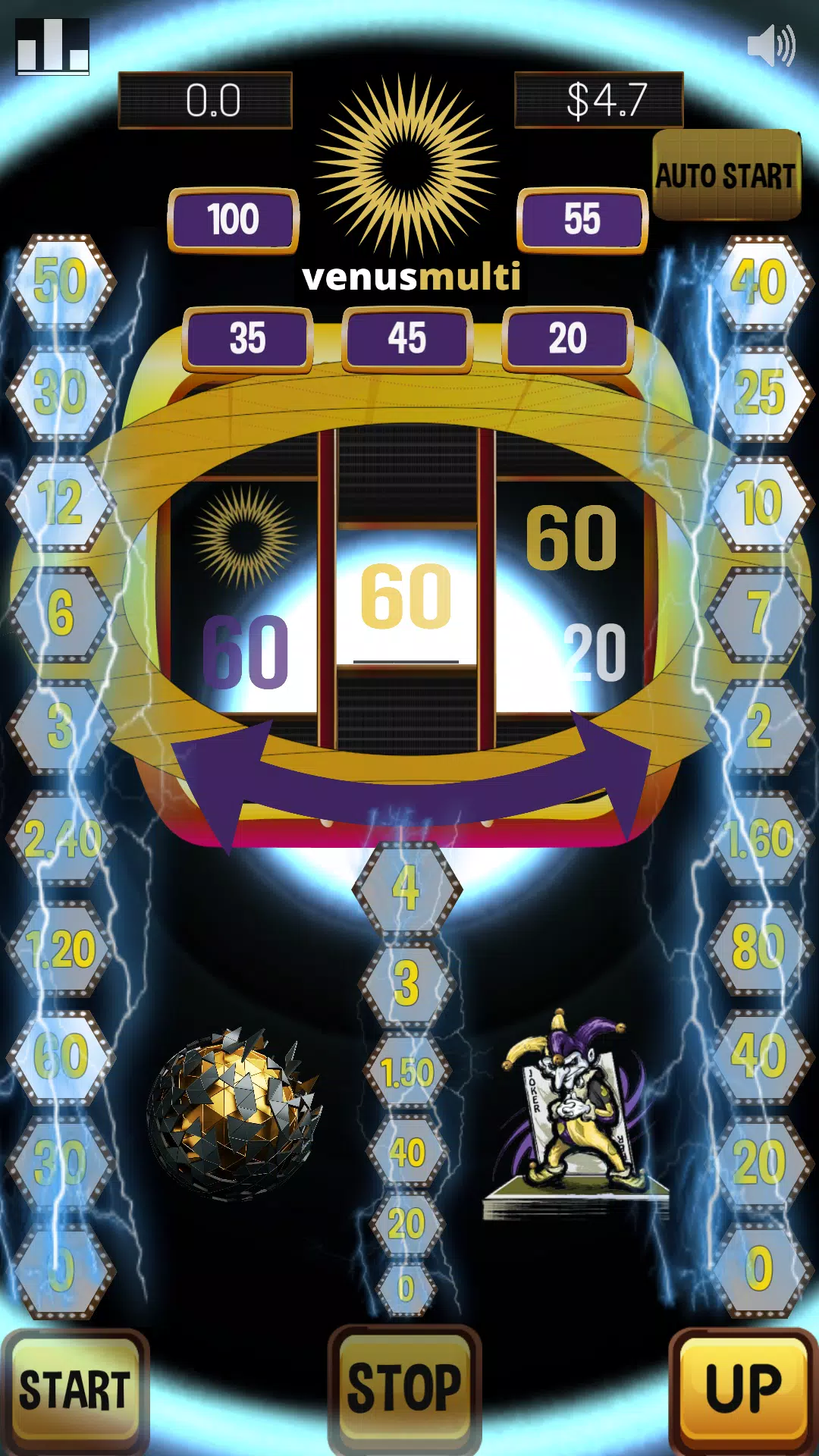 Venus multi slot machine – sun Tangkapan skrin 3