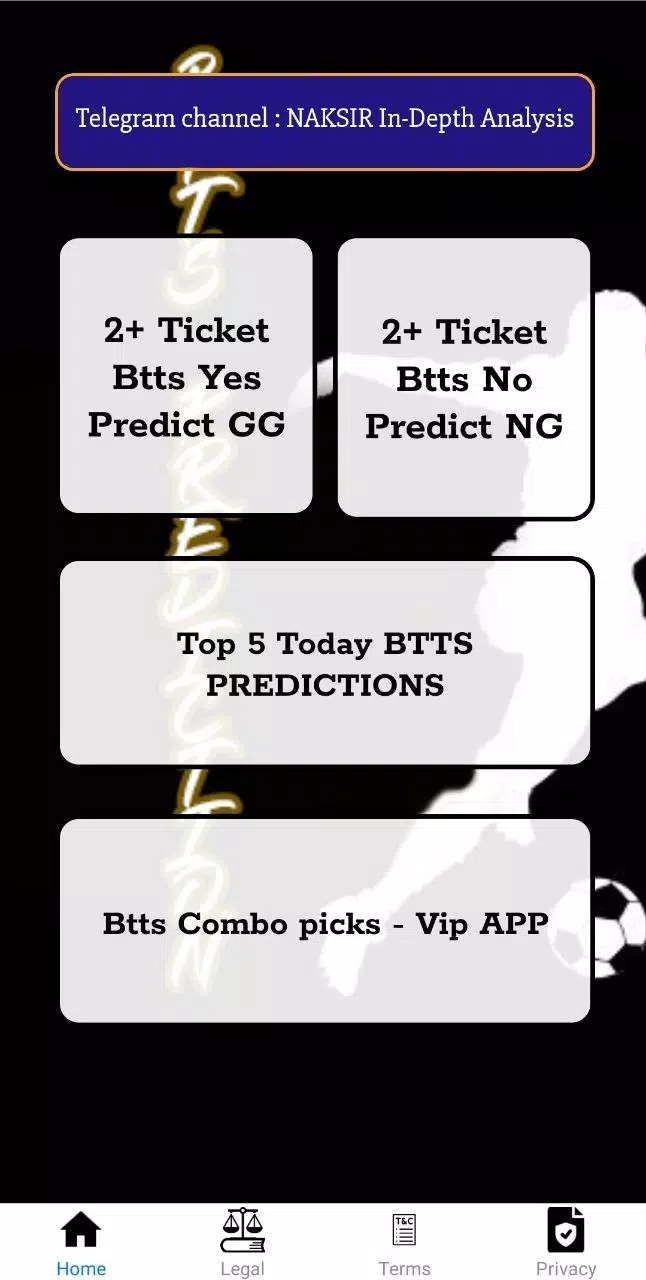 Btts predictions gg/ng Tangkapan skrin 0