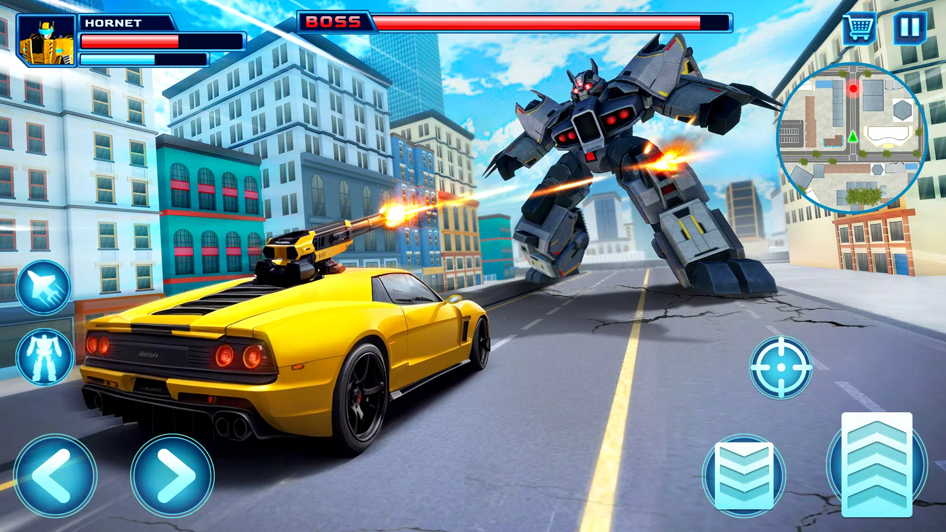 Robot Car Transform Fight Game ဖန်သားပြင်ဓာတ်ပုံ 1