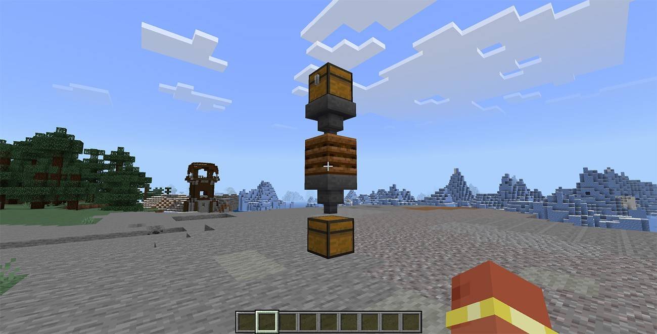 Автоматизация компостирующей ямы в Minecraft