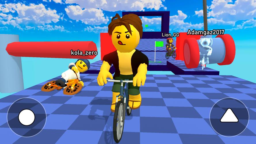 Obby bike: Parkour Adventure Captura de tela 1