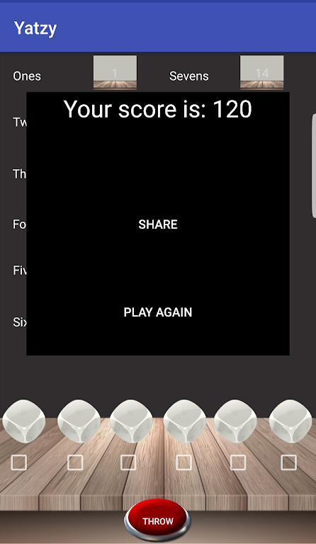 Yatzy - Your Online Score スクリーンショット 1