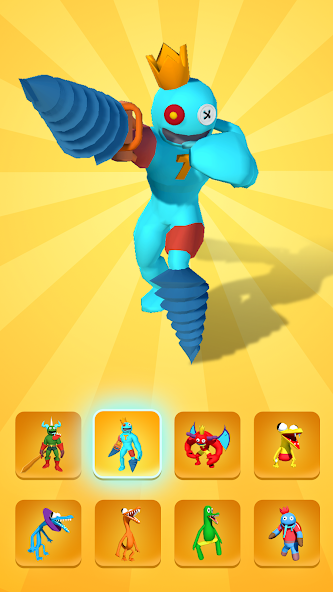 Rainbow Monster - Room Maze Mod Captura de pantalla 1
