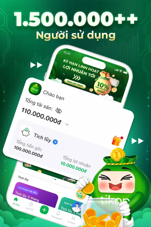Tikop - Tích lũy và Đầu tư Captura de pantalla 0