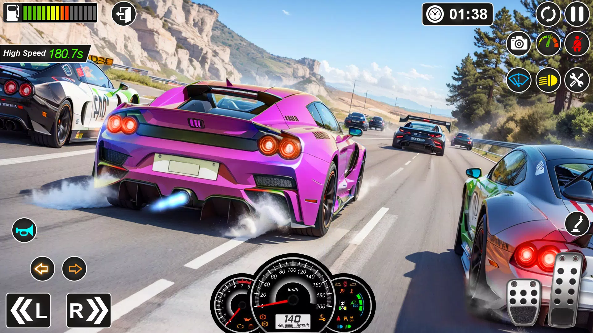 High Speed - Car Racing Game Tangkapan skrin 1