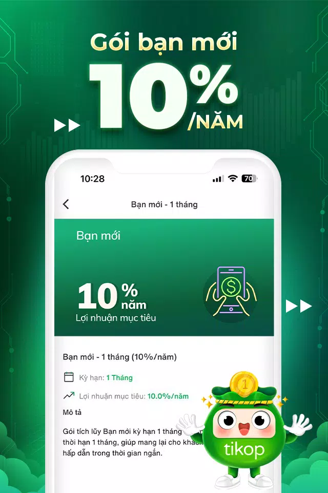 Tikop - Tích lũy và Đầu tư Captura de pantalla 1