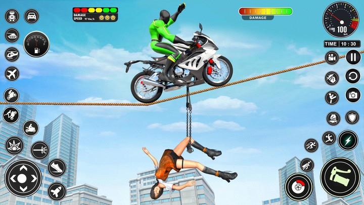 Superhero Bike Mega Ramp Games應用截圖第1張
