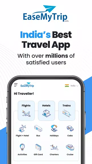 EaseMyTrip Flight, Hotel, Bus ภาพหน้าจอ 0