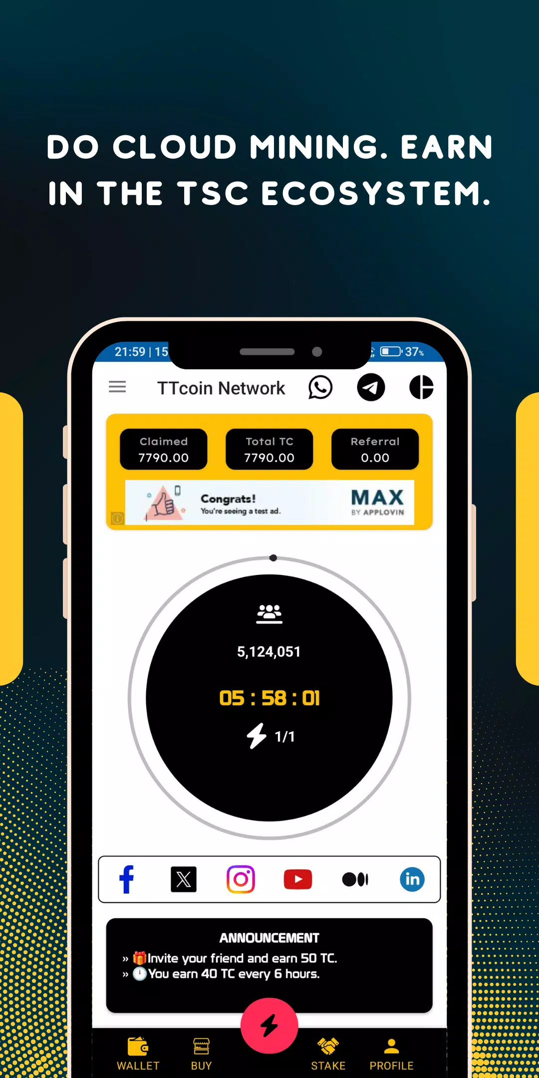 TTcoin Network - OLD Tangkapan skrin 1