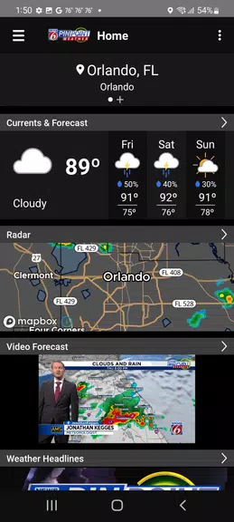 News 6 Pinpoint Weather - WKMG應用截圖第0張