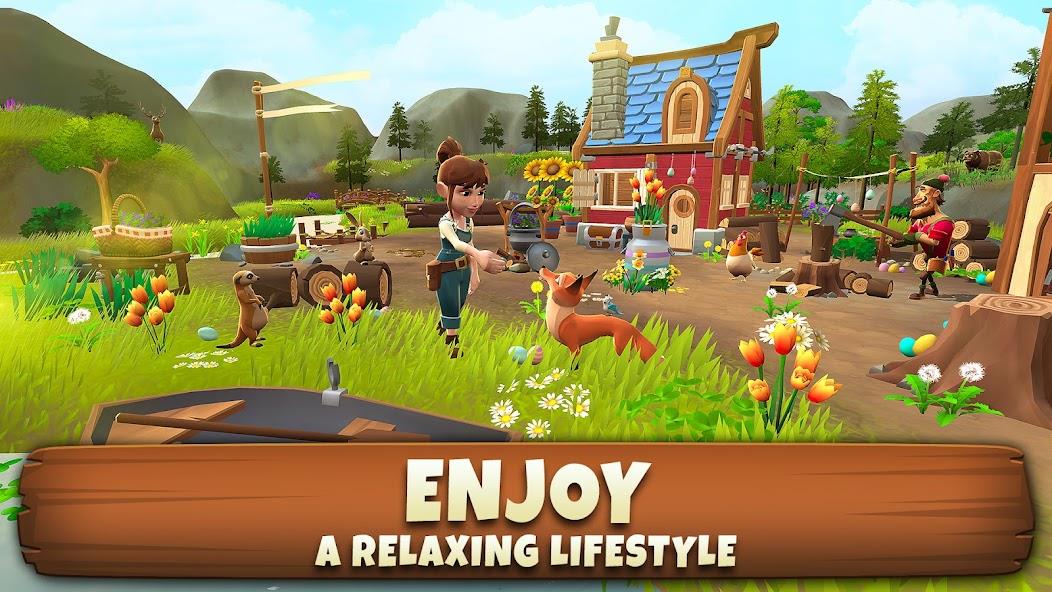 Sunrise Village: Farm Game Mod ภาพหน้าจอ 2
