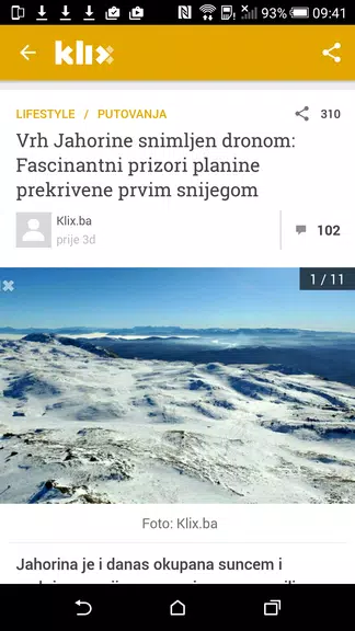 Klix.ba Скриншот 1