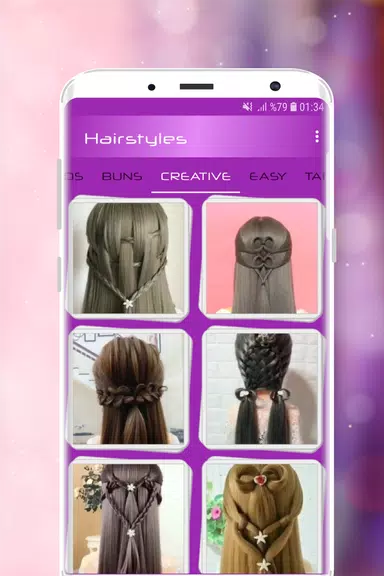 Schermata Hairstyles Step by Step Videos 1