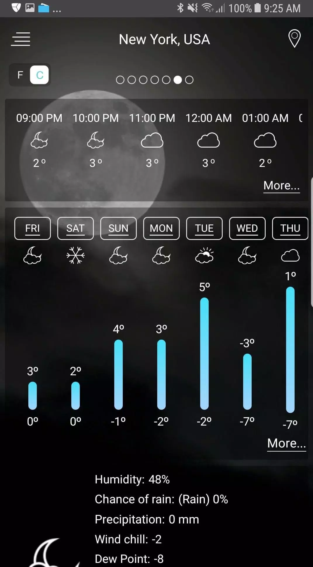 Weather app ภาพหน้าจอ 1