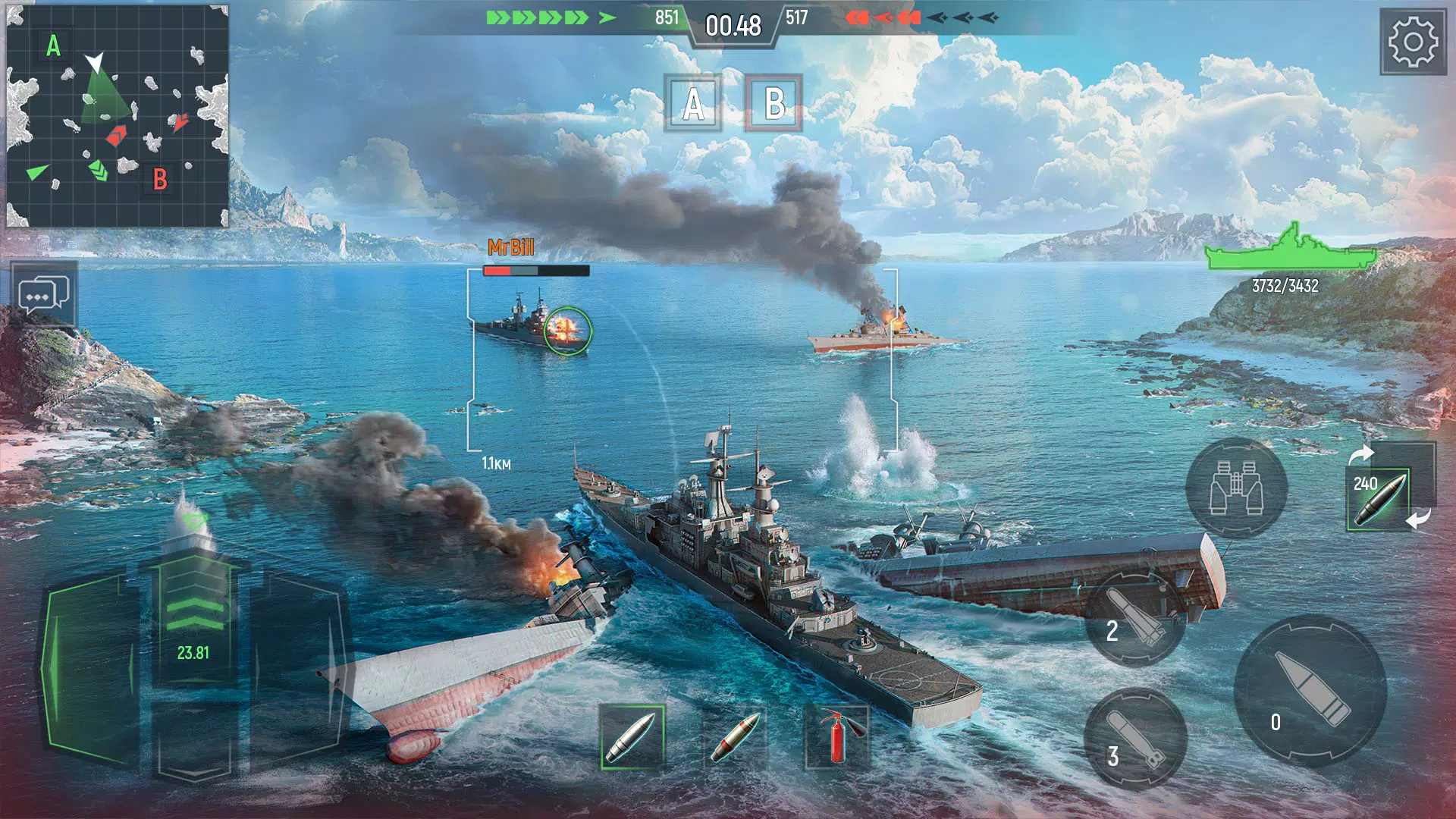 Force of Warships ภาพหน้าจอ 1