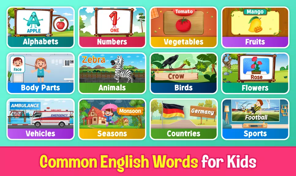 Kids English Learning Games Ekran Görüntüsü 0