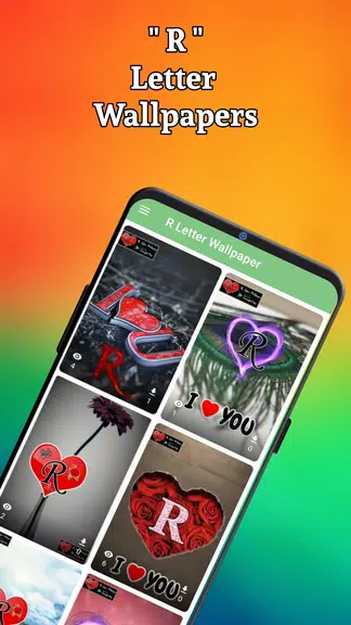 R Letter Wallpaper - Photos应用截图第0张