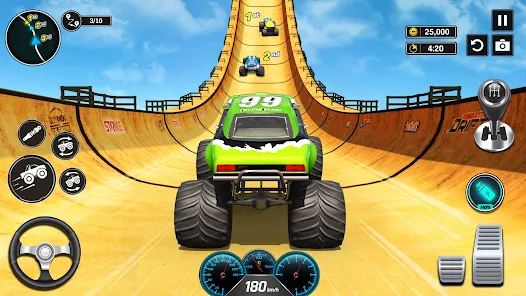 Schermata Monster Truck Mega Ramp - Extreme Stunts GT Racing 0
