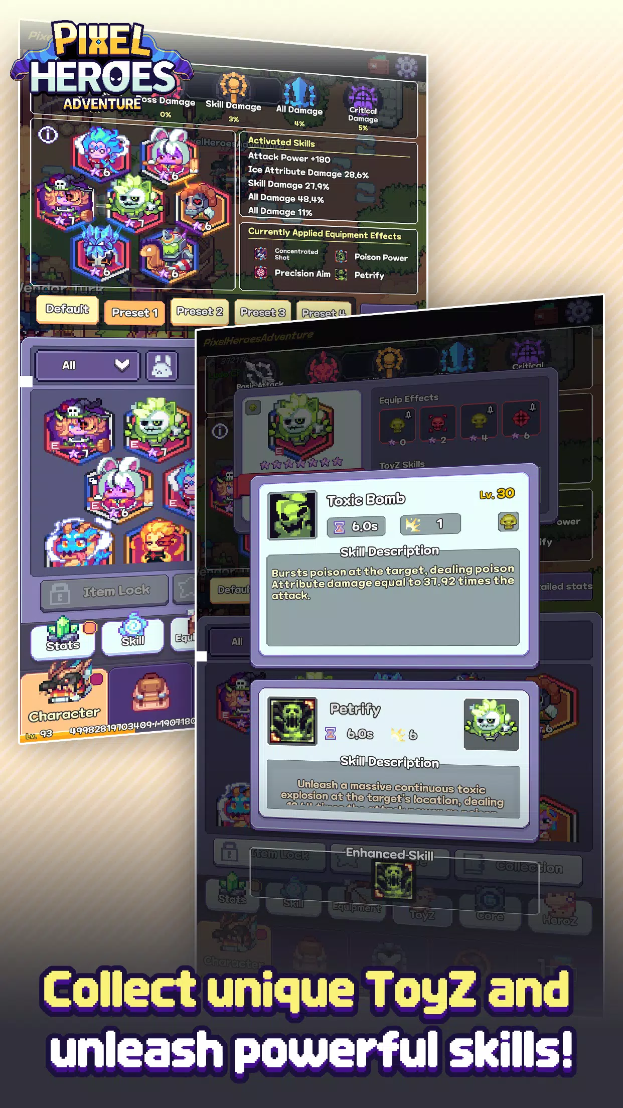 Pixel Heroes Adventure ဖန်သားပြင်ဓာတ်ပုံ 3