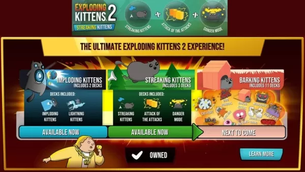 Explosage Kittens 2 lance l'extension de chatons strike avec 5 nouvelles cartes
