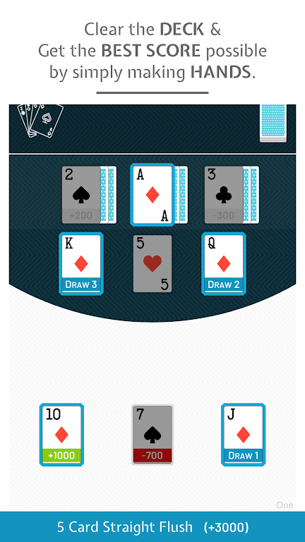 9-Draw: Poker Solitaire Puzzle Capture d'écran 0