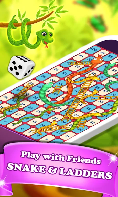 Snakes and Ladders Dice Game 스크린샷 1