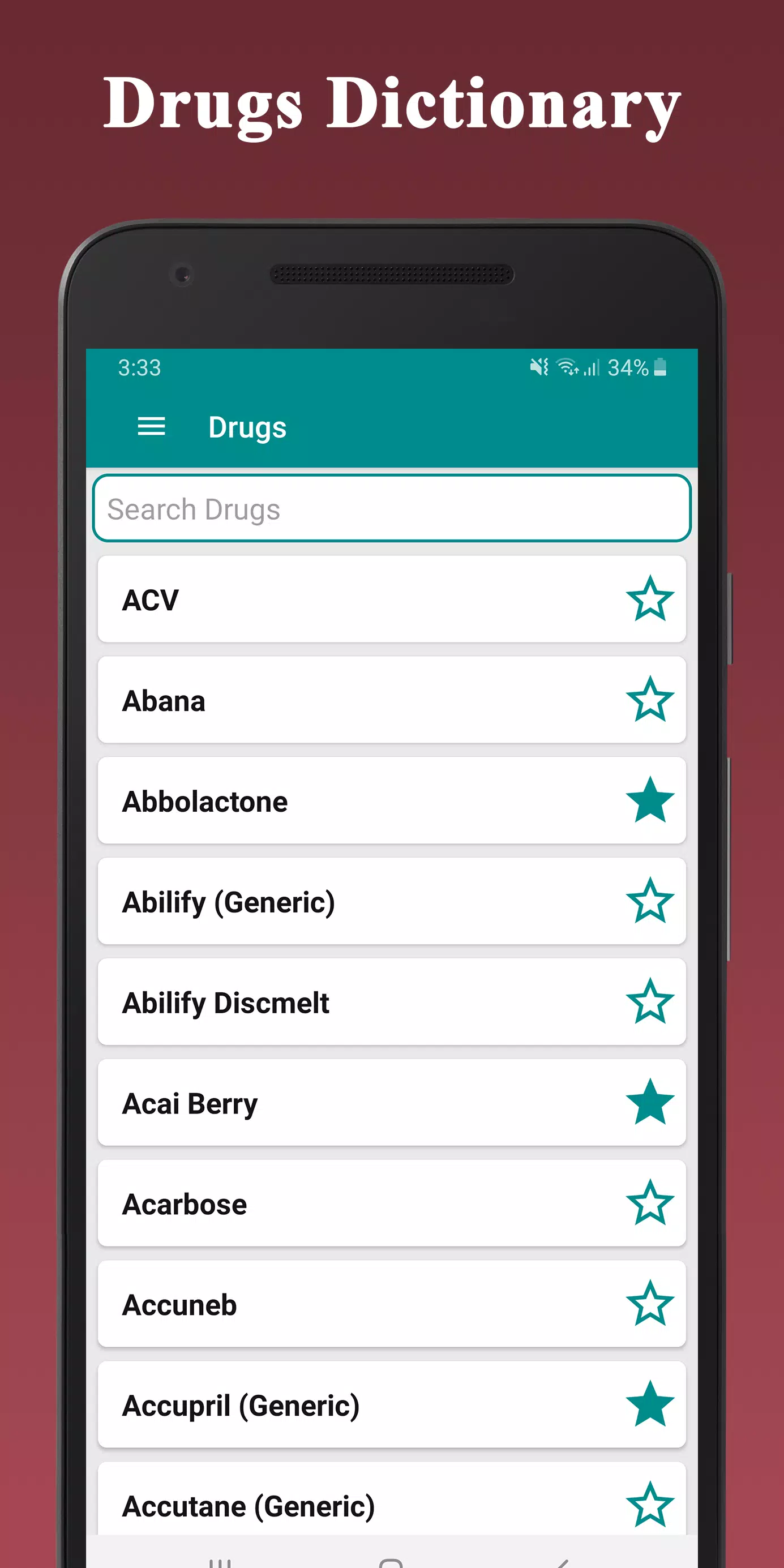 Medical Drugs Dictionary Guide ภาพหน้าจอ 0