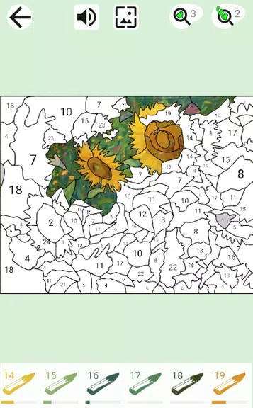 Painting by numbers and puzzle Captura de tela 0