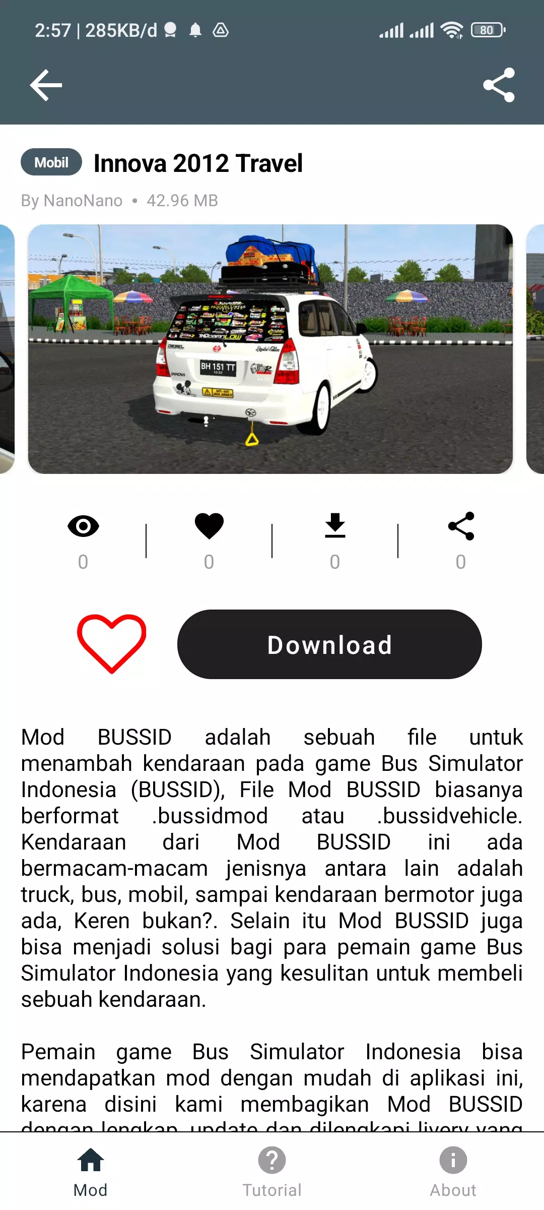 Mod Bussid Innova Travel ဖန်သားပြင်ဓာတ်ပုံ 2