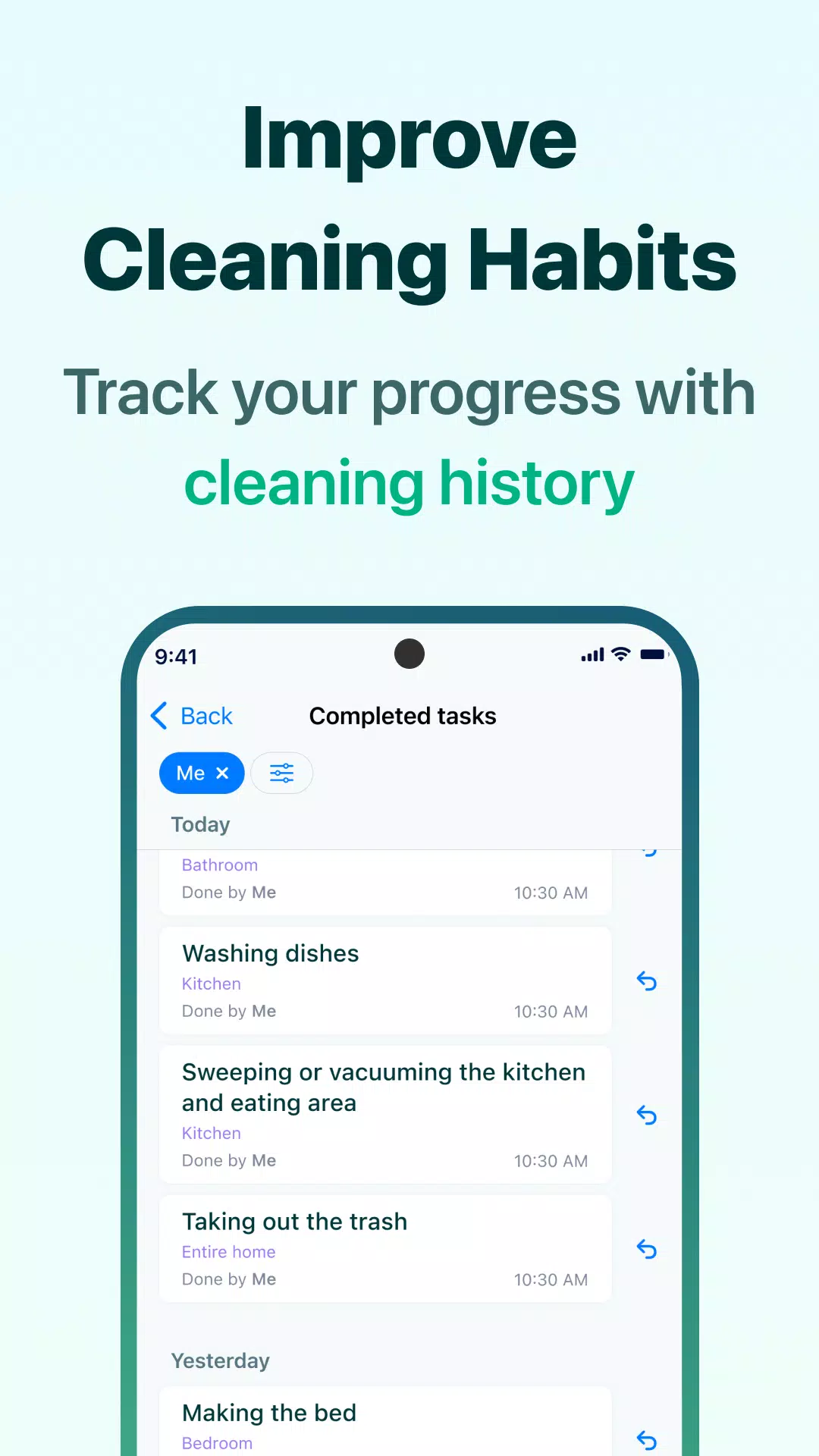 House Chores Cleaning Schedule ဖန်သားပြင်ဓာတ်ပုံ 2