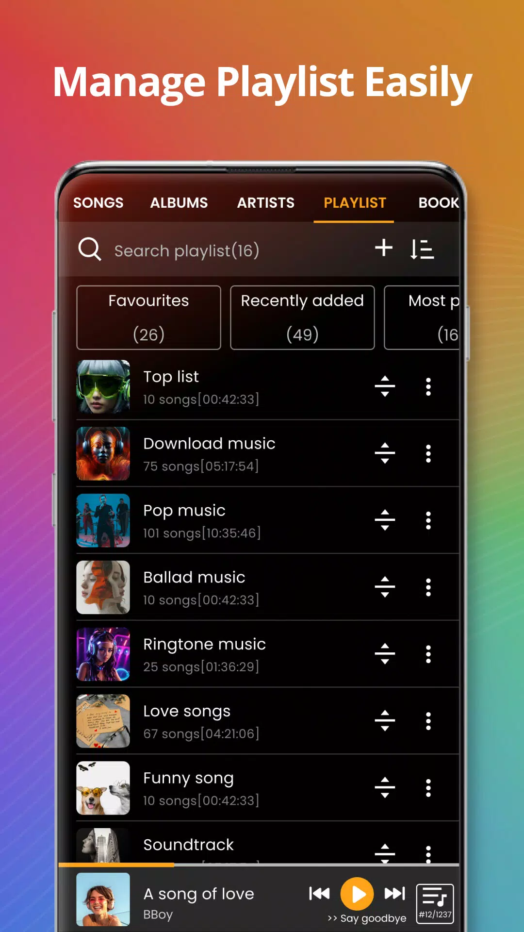 Music player Ảnh chụp màn hình 1