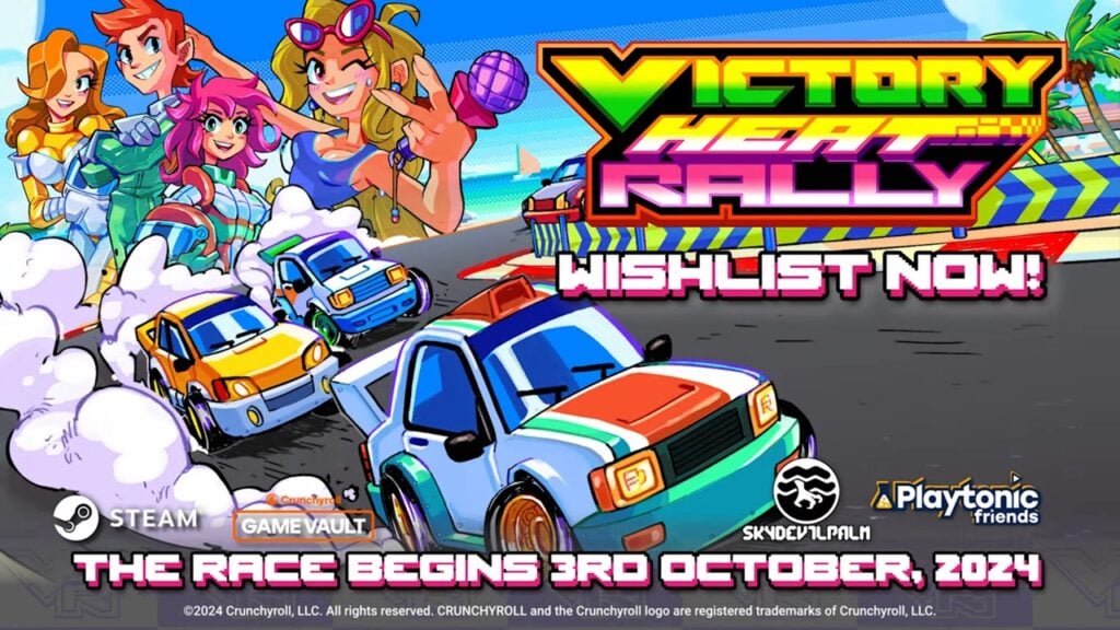 複古風格的街機賽車手Victory Heat Rally即將通過Crunchyroll即將上移動！