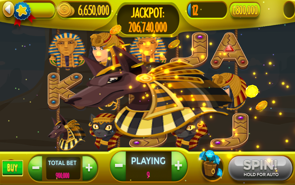 Egyptian Treasures Free Casino Slots Zrzut ekranu 1