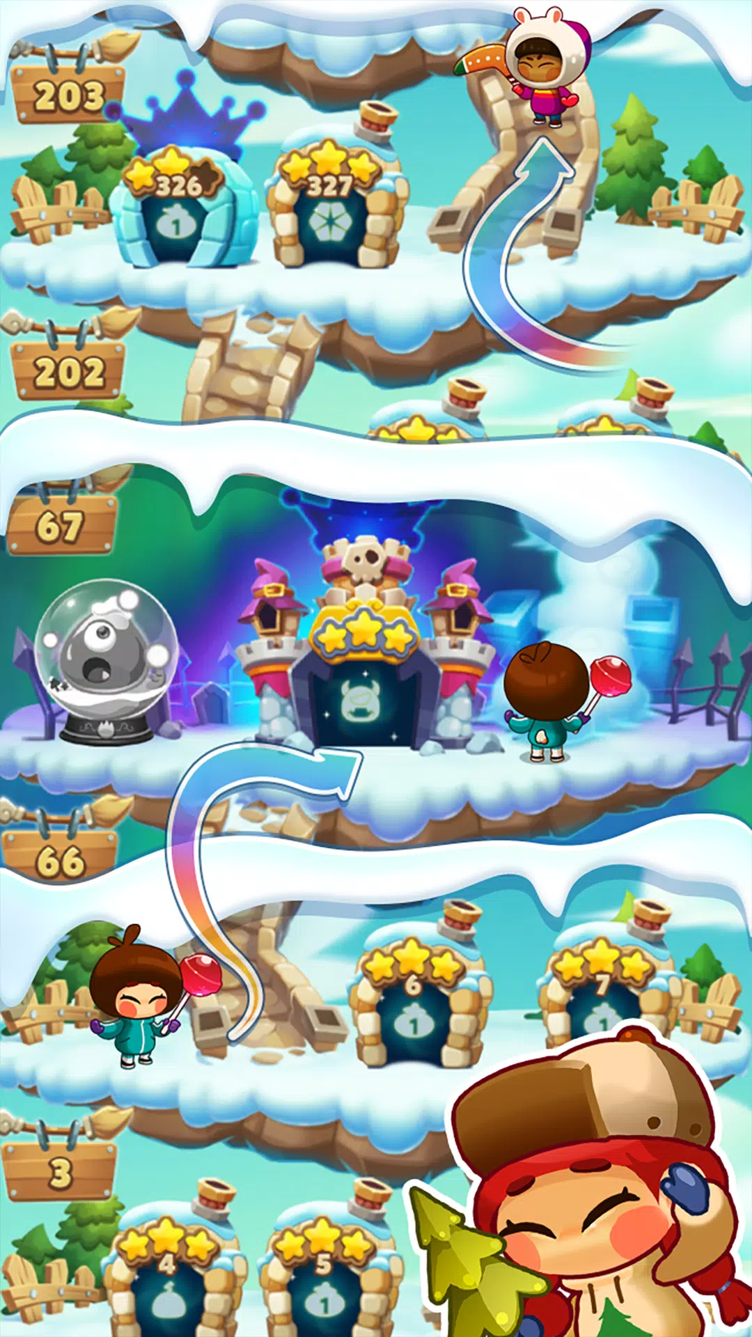 Monster Busters: Ice Slide स्क्रीनशॉट 3