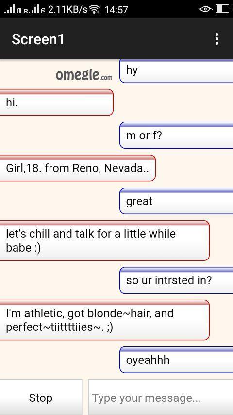 Schermata Omegle Chat - Talk to Strangers 1