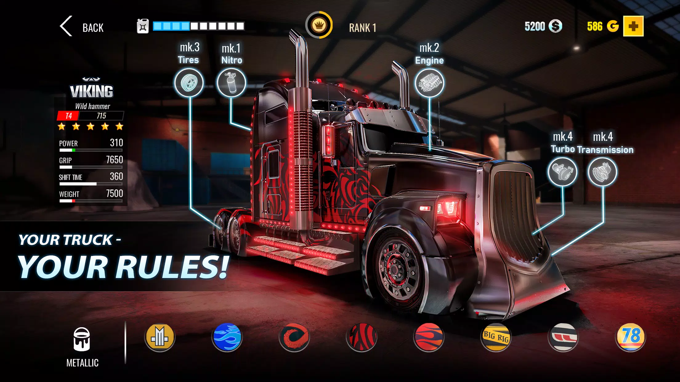 Big Rig Racing: Drag racing スクリーンショット 0