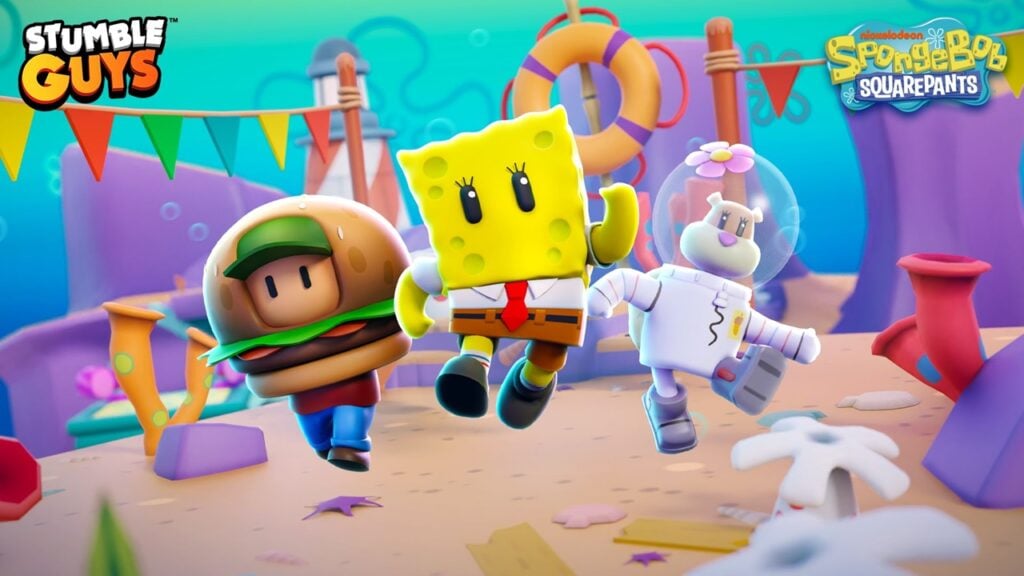 SpongeBob與朋友，地圖，模式返回Stumble Guys！