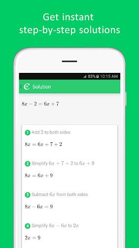 Cymath -  數學問題求解器應用截圖第1張