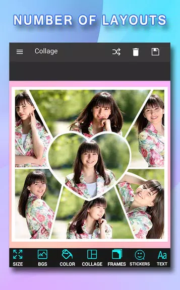 Pic Frames Collage स्क्रीनशॉट 0