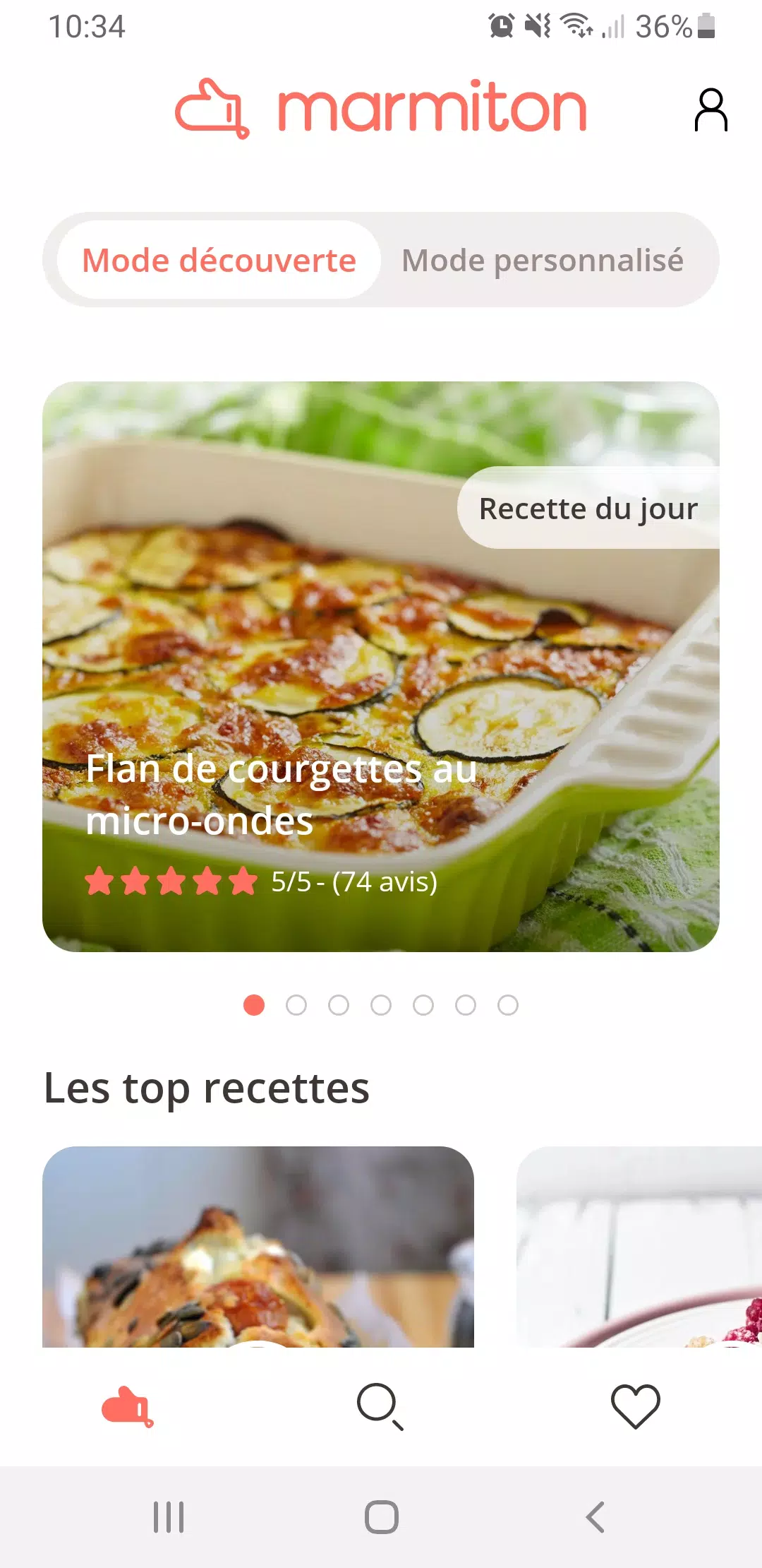 Marmiton, recettes de cuisine应用截图第1张